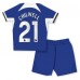 Tanie Strój piłkarski Chelsea Ben Chilwell #21 Koszulka Podstawowej dla dziecięce 2023-24 Krótkie Rękawy (+ szorty)